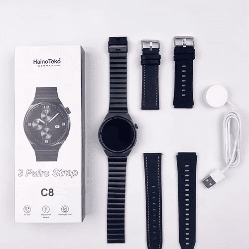 1 - Haino Teko C8 Smart Watch | Round Dial | BT Calling
