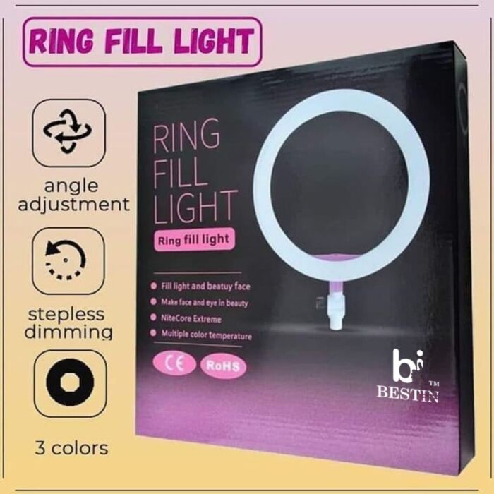4 - 3 Modes 26cm Ring Light With Mobile Holder