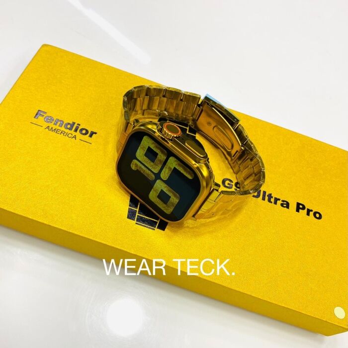 1 - G9 Ultra Pro Smart Watch | Fendior | Golden Edition | 3 Pairs of Straps