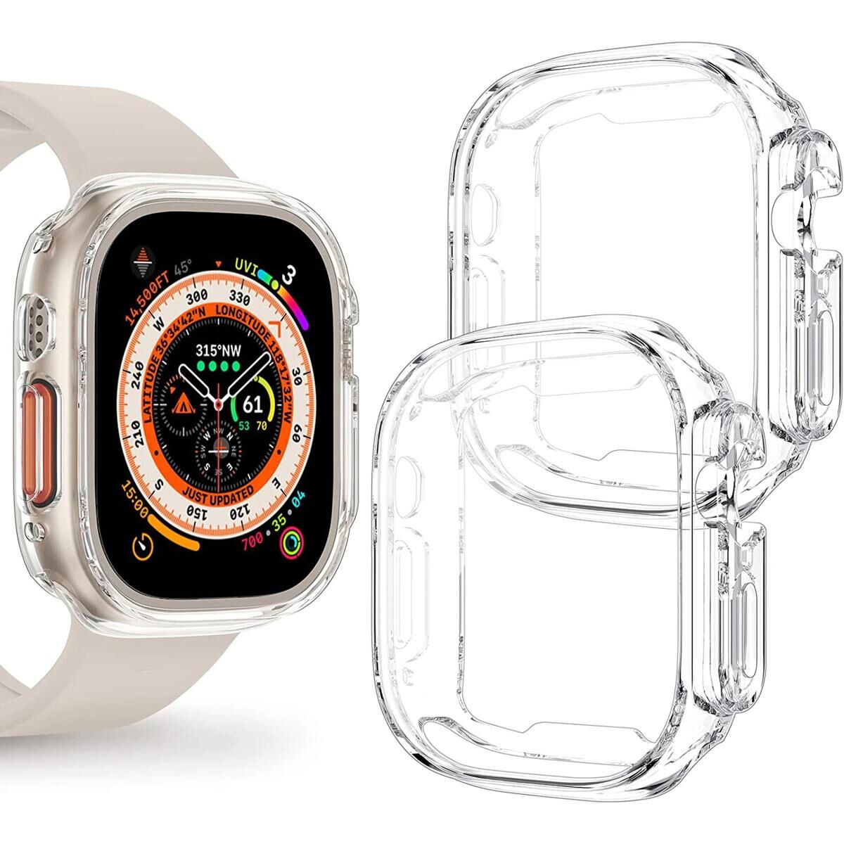 3 - 49MM Transparent Protective Case For Ultra Smart Watch