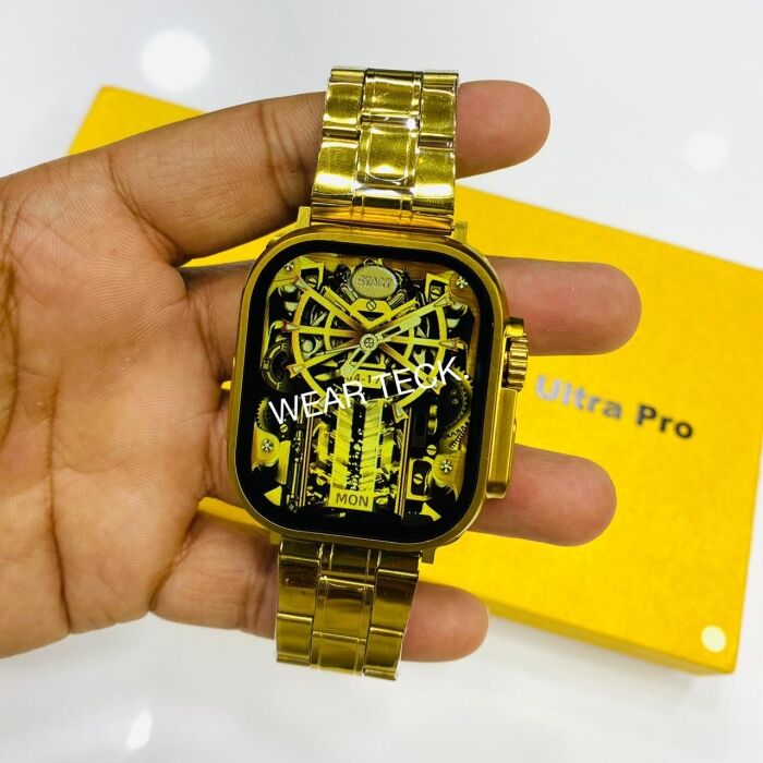3 - G9 Ultra Pro Smart Watch | Fendior | Golden Edition | 3 Pairs of Straps