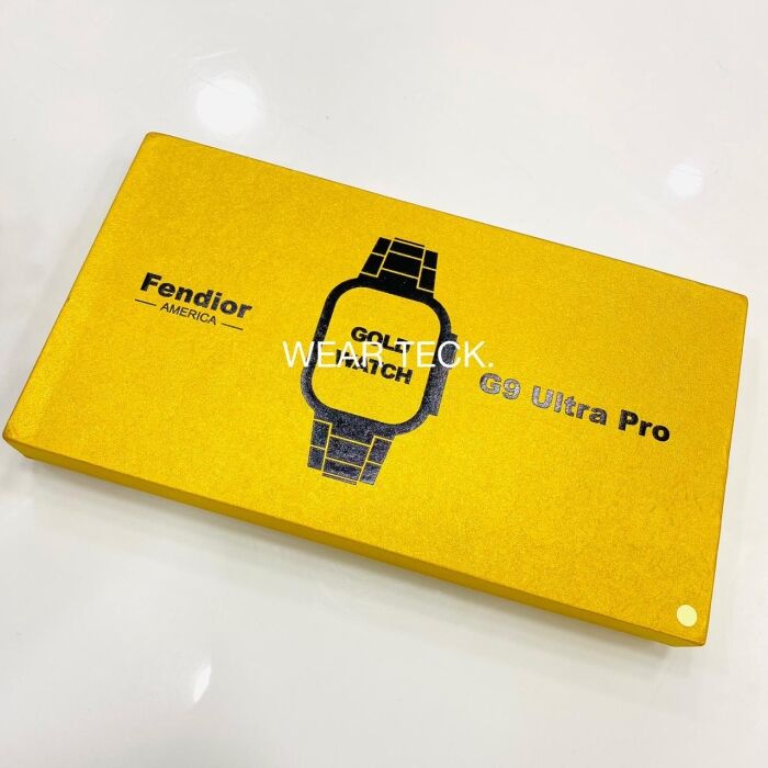 6 - G9 Ultra Pro Smart Watch | Fendior | Golden Edition | 3 Pairs of Straps