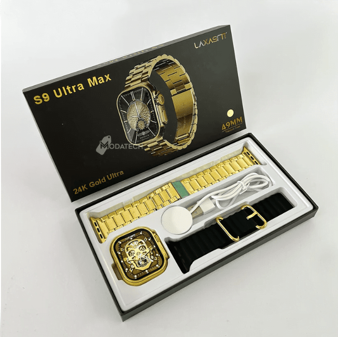 4 - S9 Ultra Max Smart Watch Golden Edition