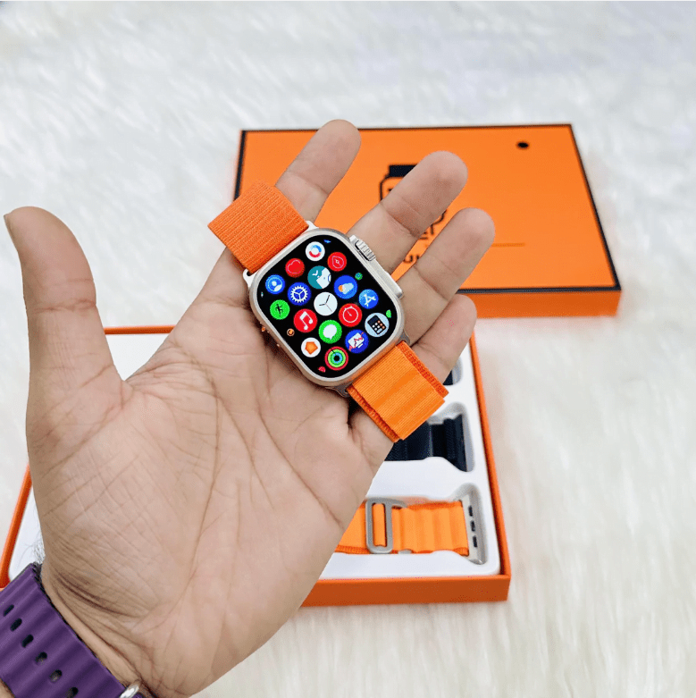 5 - S9 Ultra Smart Watch with 3 Pairs of Straps