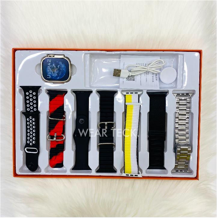 2 - Ultra 7 in 1 Smart Watch | 7 Pairs of Straps