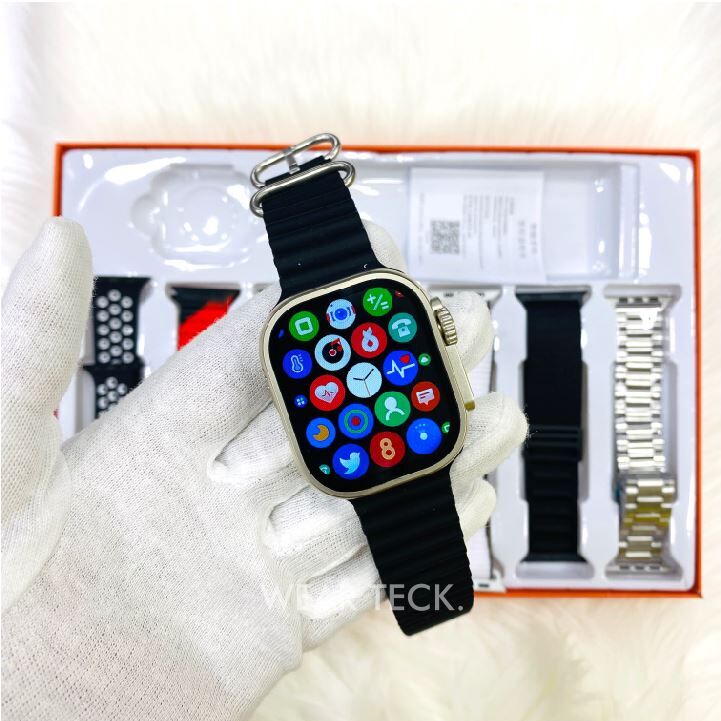 4 - Ultra 7 in 1 Smart Watch | 7 Pairs of Straps