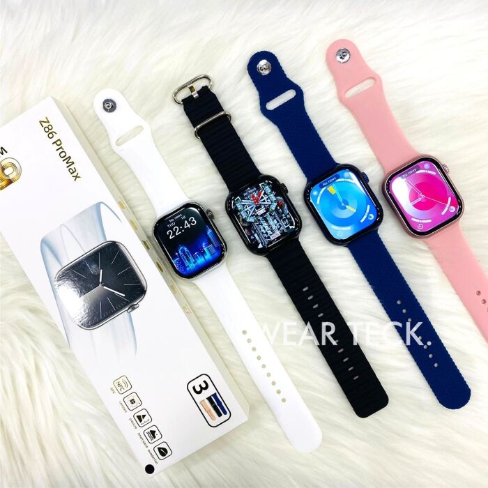 1 - Z86 Pro Max Smart Watch | 3 Pairs of Straps