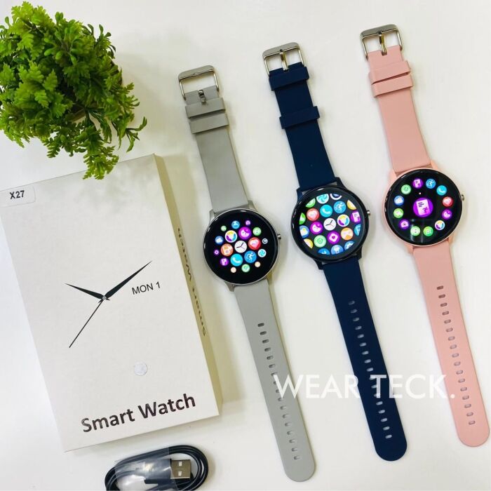 Display 2 - X27 Round Dial BT Calling Smart Watch