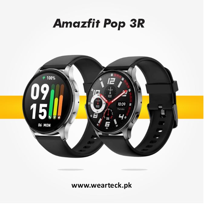 Amazfit Pop 3R - Main Display Image Amazfit Pop 3R Smart Watch Price in Pakistan - AMOLED Bluetooth Calling Smartwatch