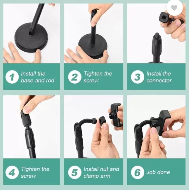 2 - Fixed, Adjustable, Retractable Mobile Stand Holder