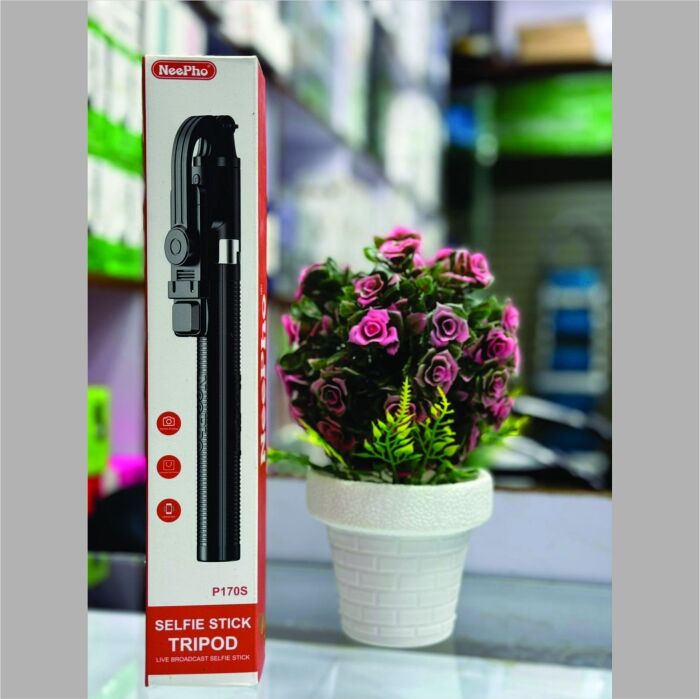 11 - P170S 1.7 Meter Long Selfie Stick Tripod with Flash Light