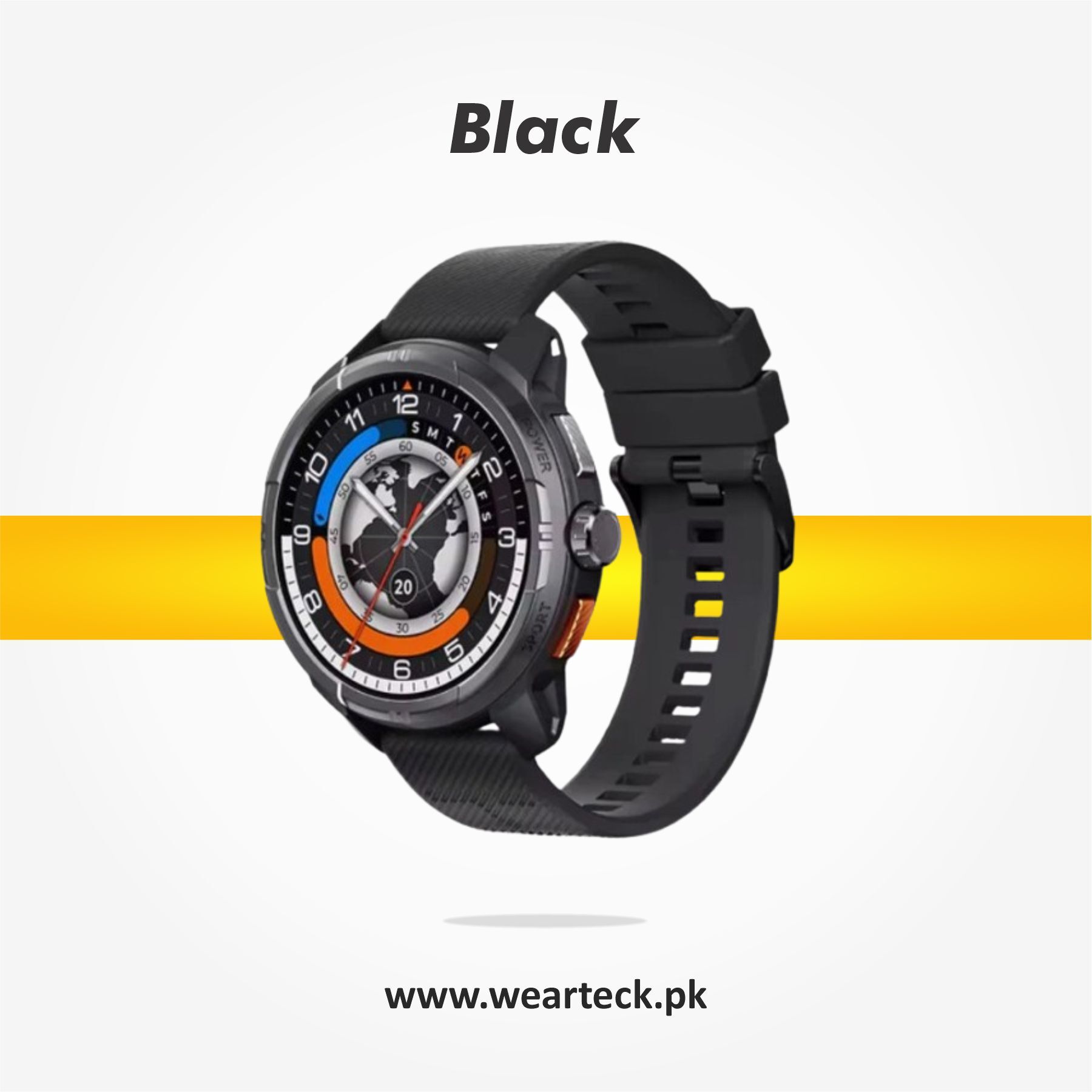 Black - Haylou Solar Ultra Smart Watch