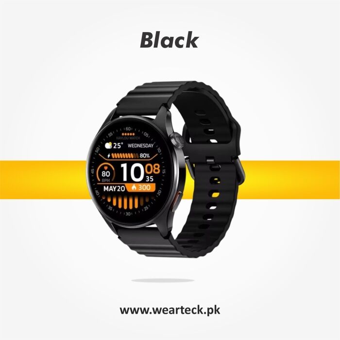 Black - Haylou Watch 4S Smart Watch