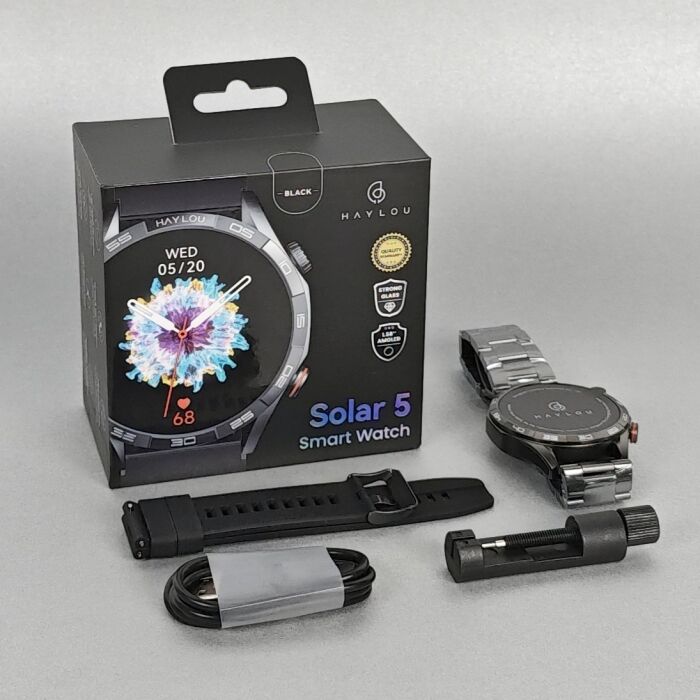 Box - Haylou Solar 5 Smart Watch | Silicon Straps