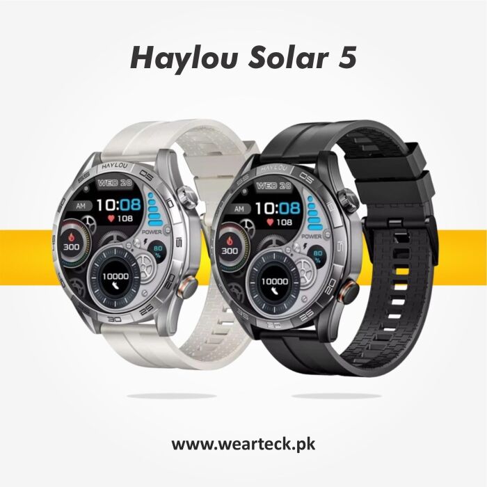 Display Haylou Solar 5 Smart Watch Silicon Straps Price in Pakistan - AMOLED Bluetooth Calling Smartwatch