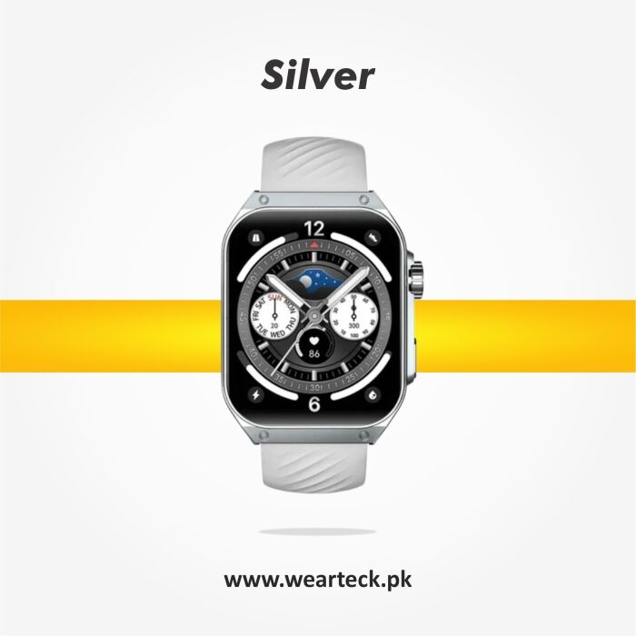 Silver - Haylou Watch S8 | Smart Watch