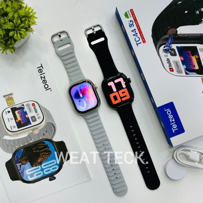 TC44 - Main Product Display Image - Telzeal TC44 5G Android Sim Watch | 6/64 GB | 360 Rotating Camera | Amoled Display