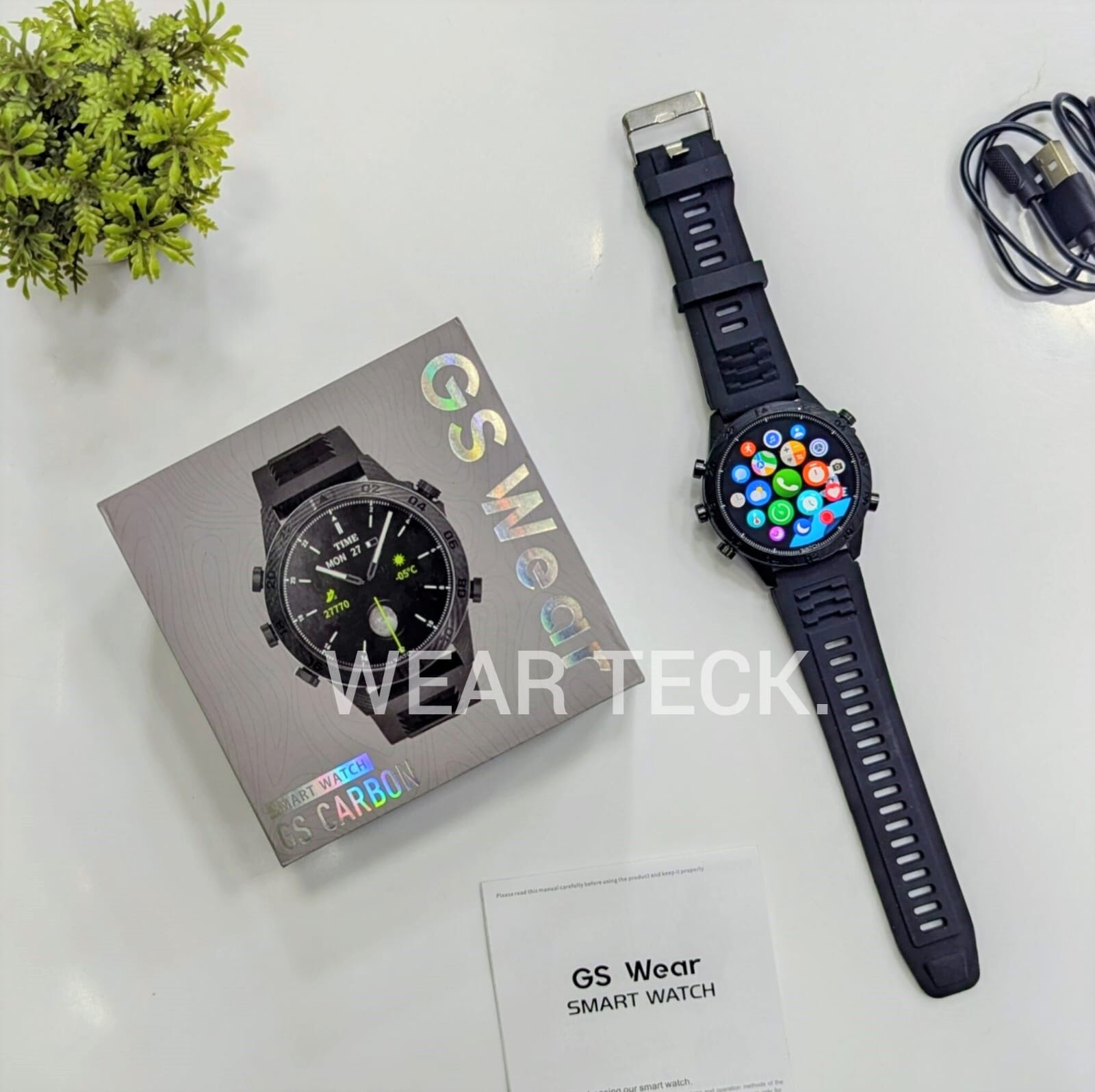 GS Carbon 4 - GS Wear Carbon Smart Watch | Amoled Display | Luxury Dial | GPS