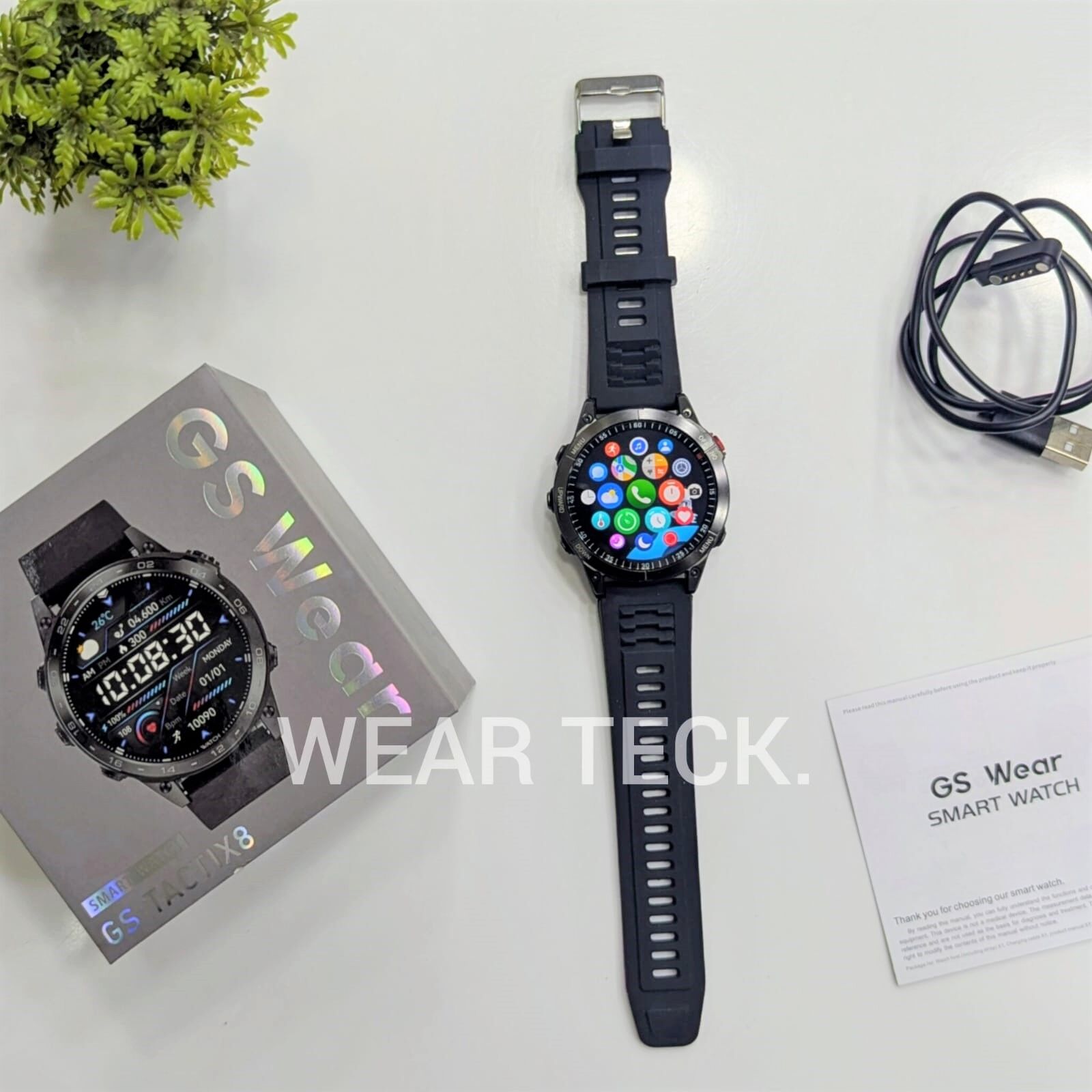 GS Tactix 8 - 4 - GS Wear Tactix 8 Smart Watch | Amoled Display | GPS