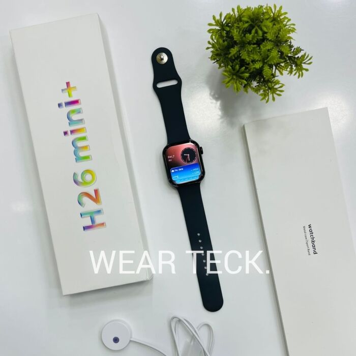 H26-Black-3 - Hello Plum H26 Mini Plus Smart Watch | 40mm Dial