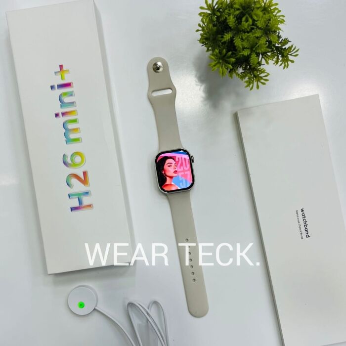 H26-Gold-3 - Hello Plum H26 Mini Plus Smart Watch | 40mm Dial