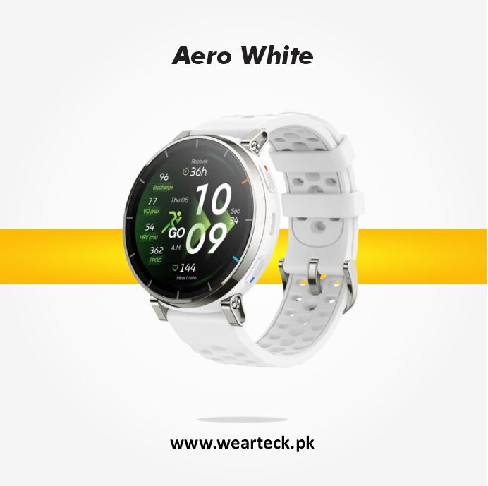 Aero White - Amazfit Active 3 Smart Watch | Premium Variant