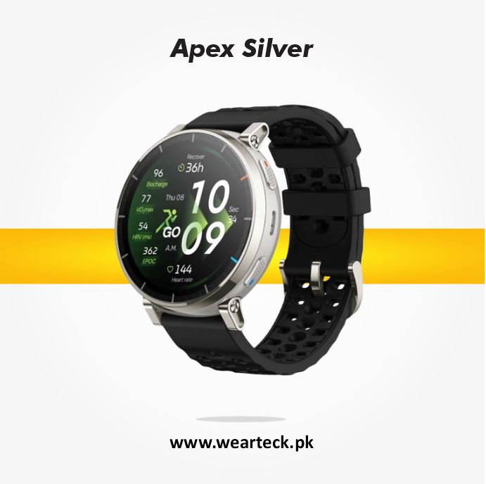 Apex Silver - Amazfit Active 3 Smart Watch | Premium Variant