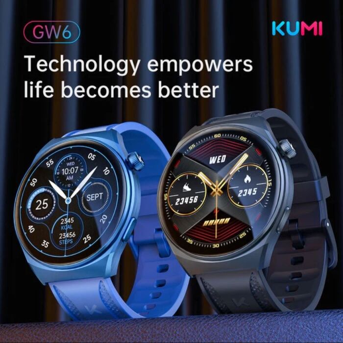 Kumi GW6 - Main Display Image - Kumi GW6 Smart Watch | IP68 Water Proof