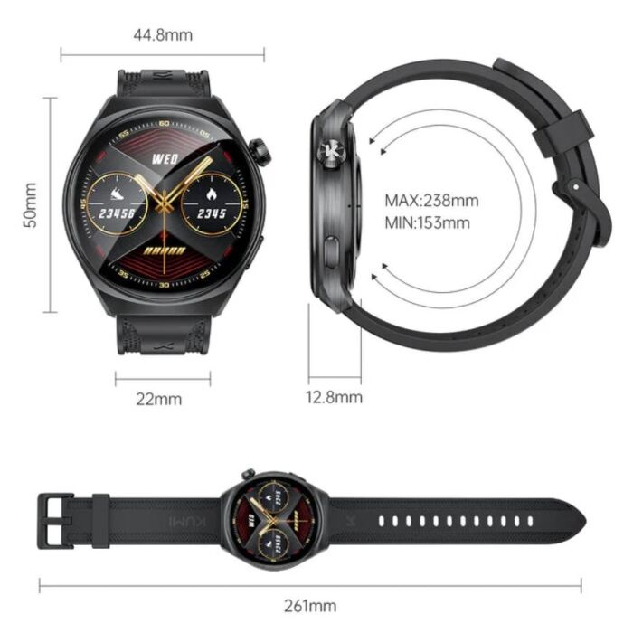 Kumi GW6 - Product Image - Kumi GW6 Smart Watch | IP68 Water Proof