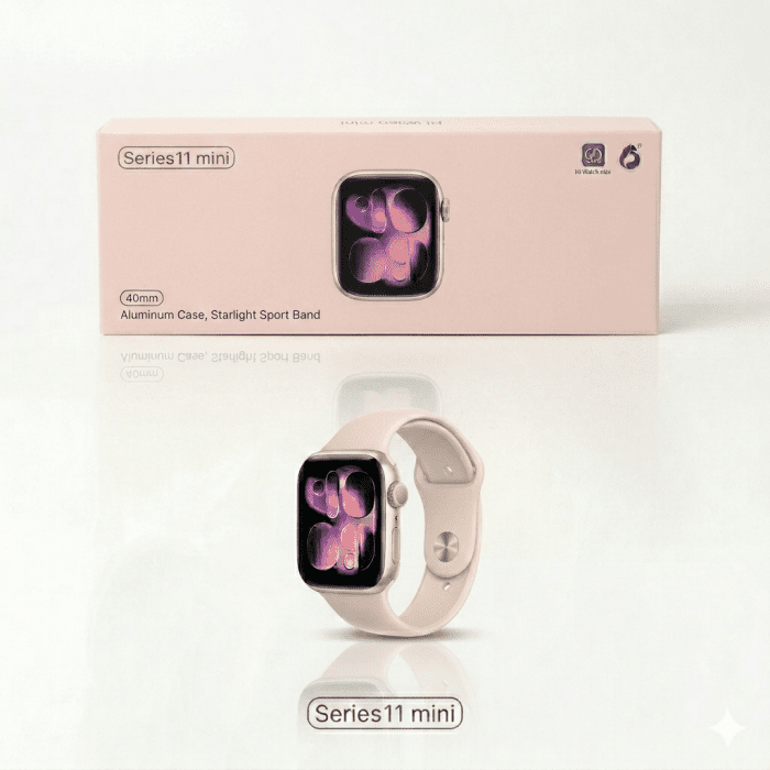 Series 11 Min Starlight Color - Series 11 Mini Smart Watch (40mm) Dial Size