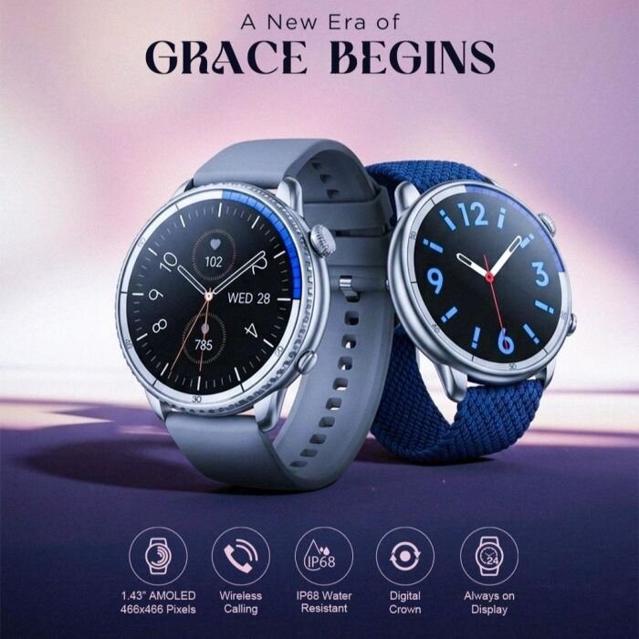 Yolo Grace Main Display Image - Yolo Grace Ai Smart Watch | Premium Quality | 1 Year Warranty