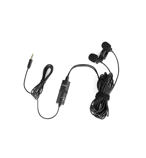 BOYA BY-M1DM Dual Omnidirectional Lavalier Microphone 2 - BOYA BY-M1DM Dual Omnidirectional Lavalier Microphone