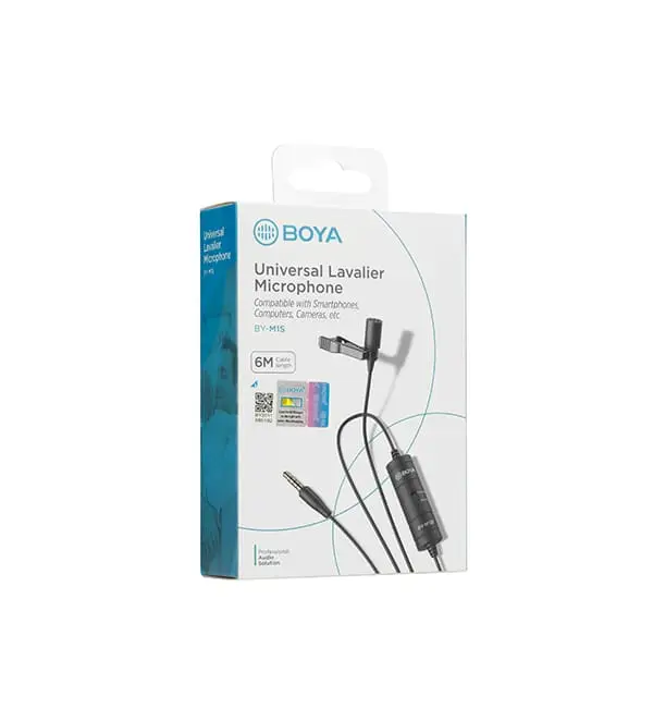 BOYA BY-M1S Universal Lavalier Microphone 5 - BOYA BY-M1S Universal Lavalier Microphone