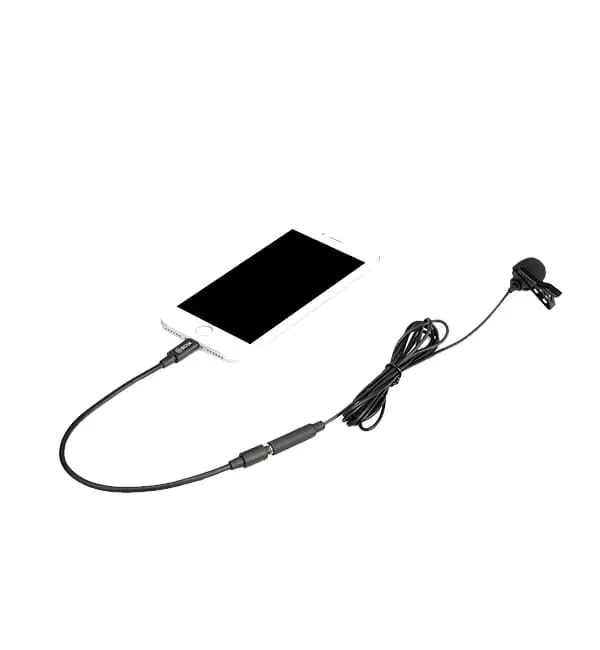 BOYA BY-M2 Clip-on Lavalier Microphone 3 - BOYA BY-M2 Clip-on Lavalier Microphone for iPhone & iPad