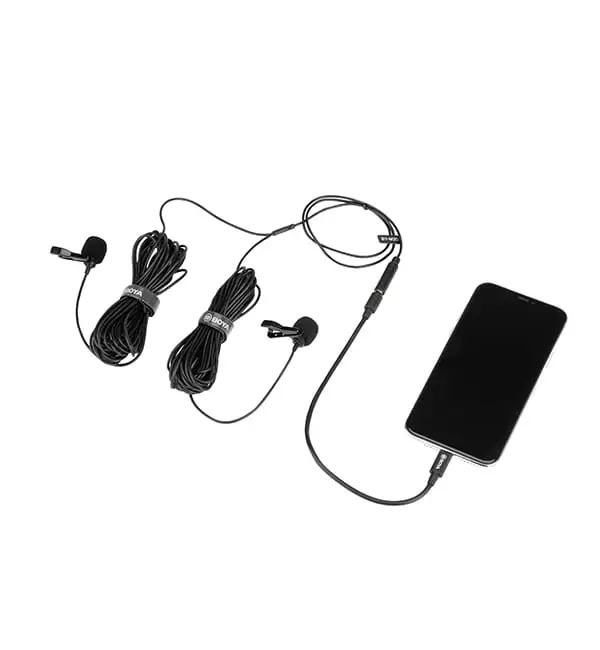 BOYA BY-M2D Digital Dual Lavalier Microphone 4 - BOYA BY-M2D Digital Dual Lavalier Microphone for iPhone & iPad