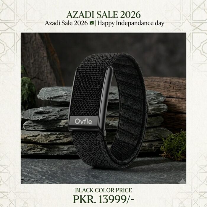 OVFLE WP-1 Fitness Band - Black Color - Azadi Sale 2026 OVFLE WP-1