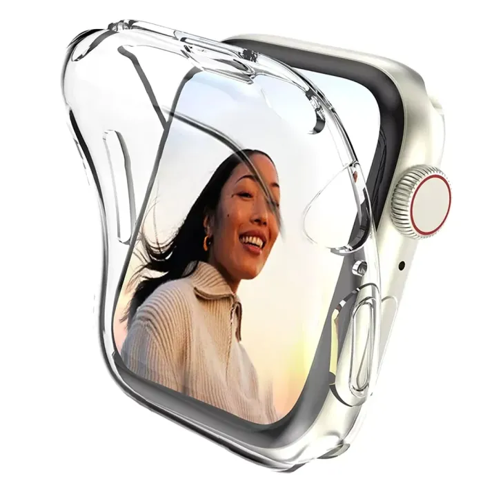 4 - Transparent Case For Apple-Watch 44mm and 45mm - Crystal Clear
