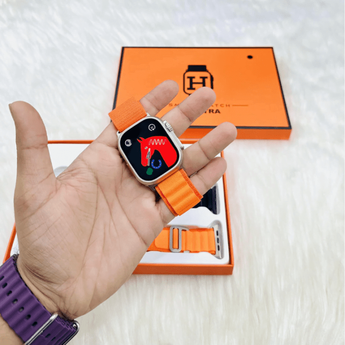2 - S9 Ultra Smart Watch with 3 Pairs of Straps