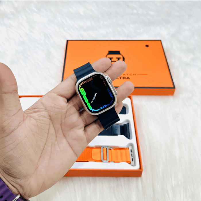 4 - S9 Ultra Smart Watch with 3 Pairs of Straps
