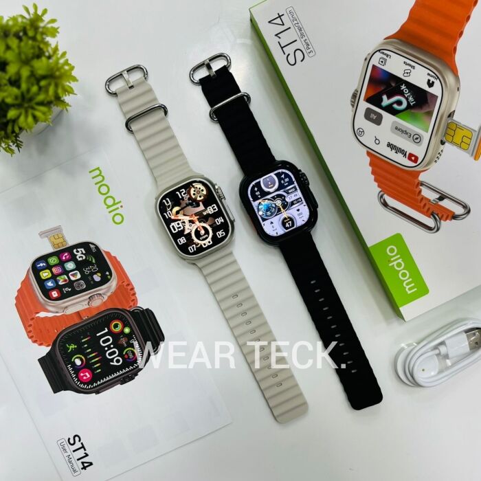 ST14 Main Product Display Image - Modio ST14 5G Android Sim Watch | 6/64 GB | No Camera