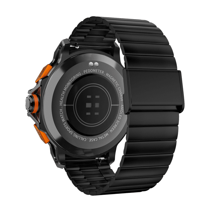 Kalobee SK43 Smart Watch Black 4 - Kalobee SK43 Smart Watch | 3 Pairs of Straps | Rugged Style