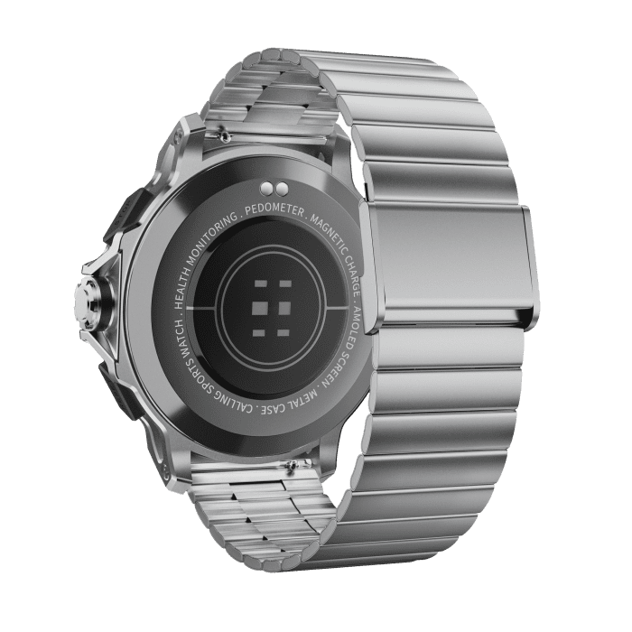 Kalobee SK43 Smart Watch Silver 2 - Kalobee SK43 Smart Watch | 3 Pairs of Straps | Rugged Style
