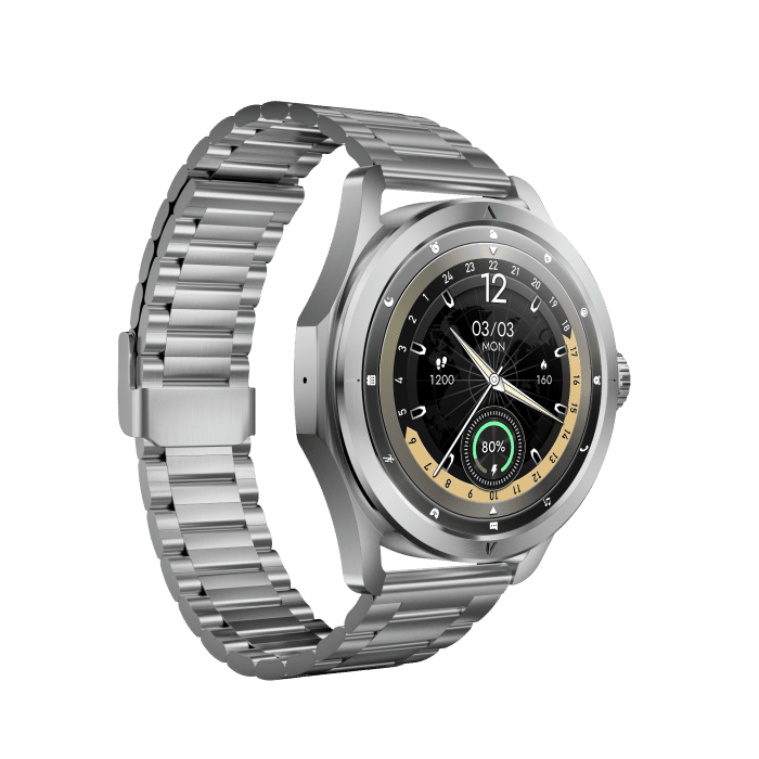 Kalobee SK44 Smart Watch Silver 2 - Kalobee SK44 Smart Watch | 3 Pairs of Straps | Executive Style